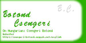 botond csengeri business card